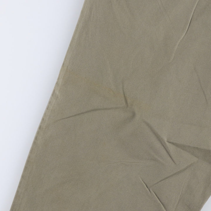 Ralph Lauren POLO by Ralph Lauren Two-pleat Chino Pants for Men, W34 equivalent cotton Khaki type beige Vintage Second Hand
