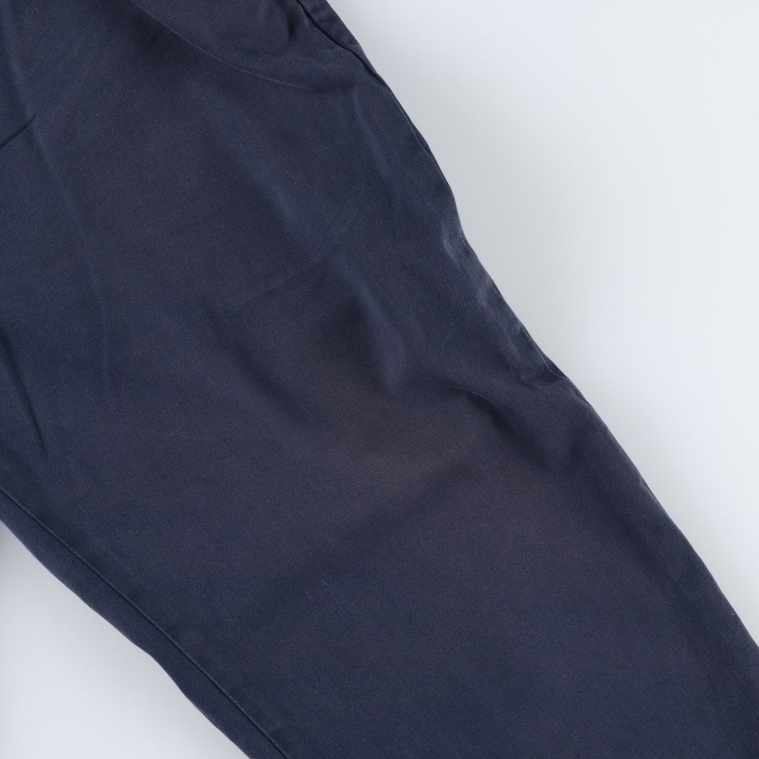 Ralph Lauren POLO by Ralph Lauren Two-pleat Chino Pants for Men, W36 cotton navy blue type Vintage Second Hand