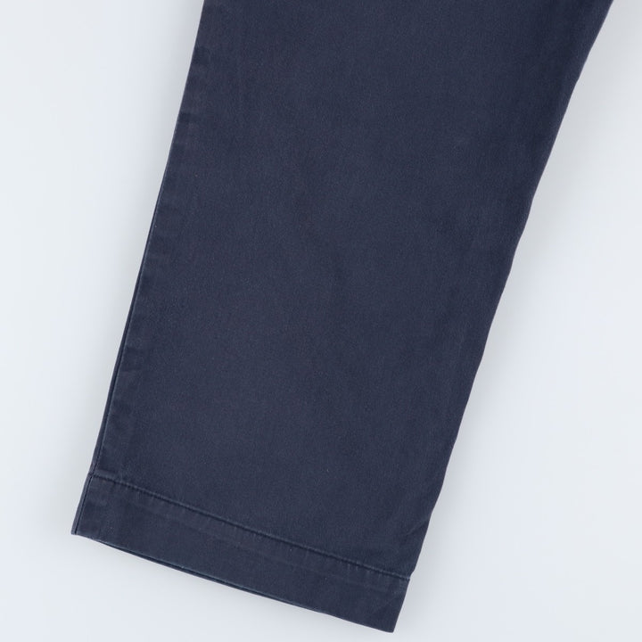 Ralph Lauren POLO by Ralph Lauren Two-pleat Chino Pants for Men, W36 cotton navy blue type Vintage Second Hand