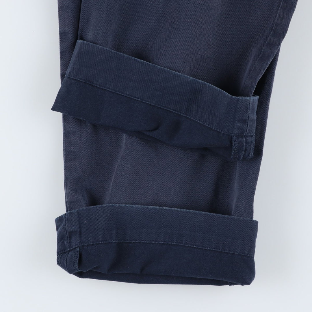 Ralph Lauren POLO by Ralph Lauren Two-pleat Chino Pants for Men, W36 cotton navy blue type Vintage Second Hand