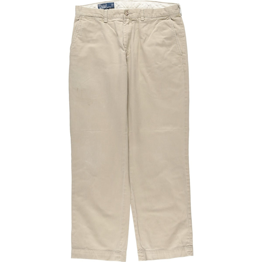 Ralph Lauren POLO by Ralph Lauren PRESTON PANT Chino pants for men, equivalent to w35 cotton Beige type Vintage Second Hand