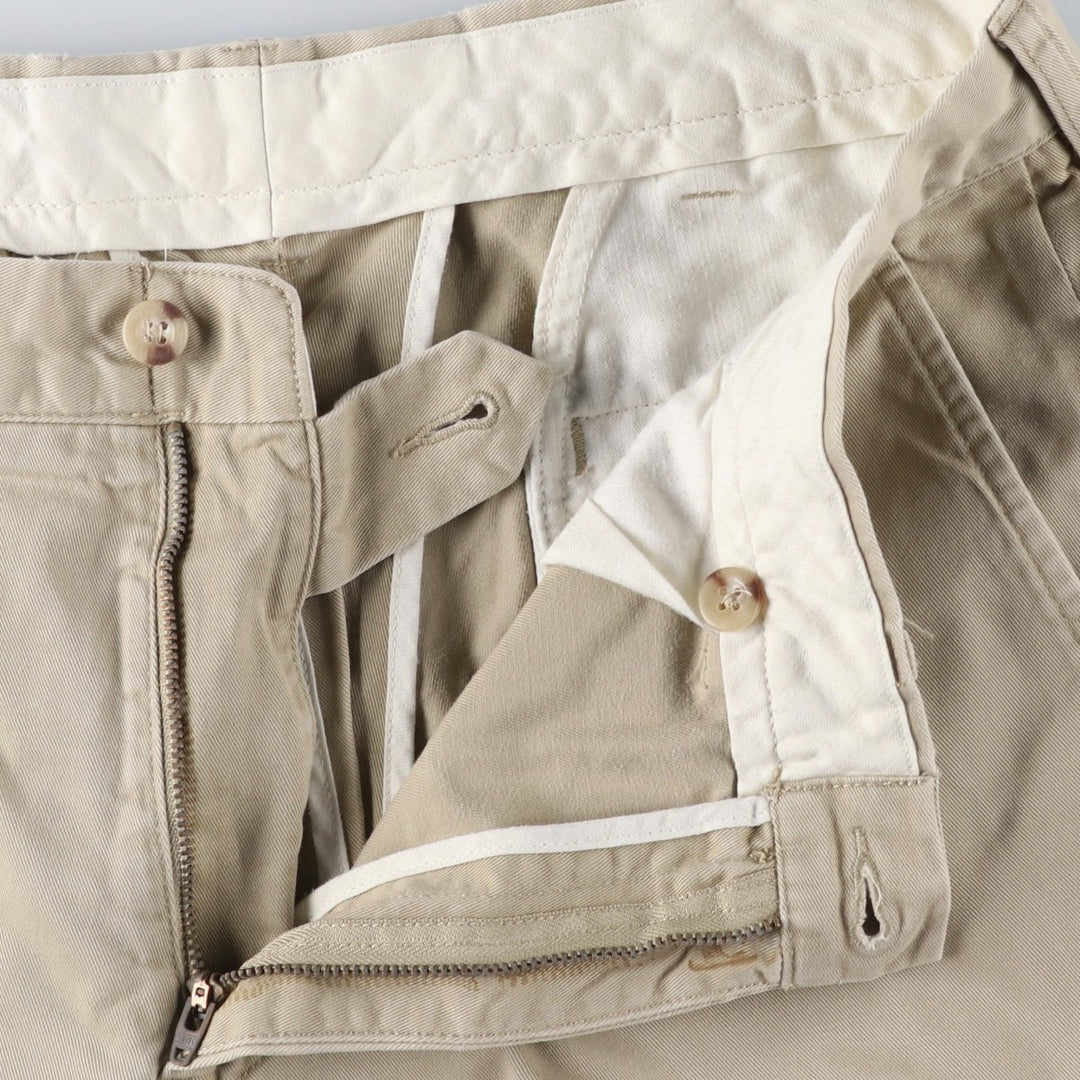 Ralph Lauren POLO by Ralph Lauren PRESTON PANT Chino pants for men, equivalent to w35 cotton Beige type Vintage Second Hand
