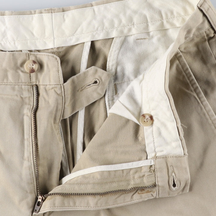 Ralph Lauren POLO by Ralph Lauren PRESTON PANT Chino pants for men, equivalent to w35 cotton Beige type Vintage Second Hand