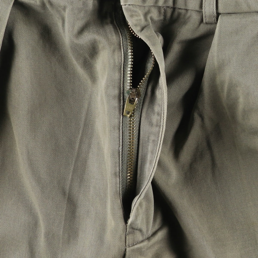 Ralph Lauren POLO by Ralph Lauren Two-pleat Chino Pants for Men, W34 equivalent cotton Khaki type Vintage Second Hand