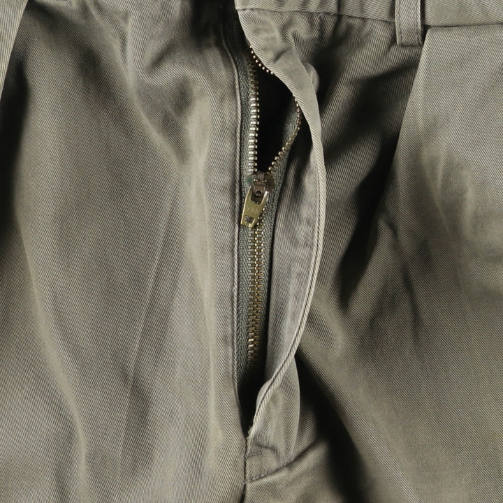 Ralph Lauren POLO by Ralph Lauren Two-pleat Chino Pants for Men, W34 equivalent cotton Khaki type Vintage Second Hand