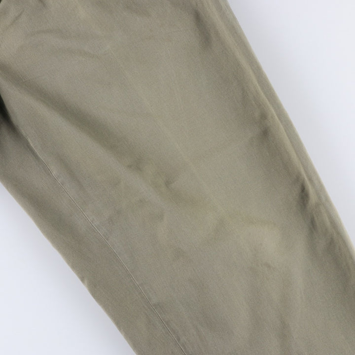 Ralph Lauren POLO by Ralph Lauren Two-pleat Chino Pants for Men, W34 equivalent cotton Khaki type Vintage Second Hand