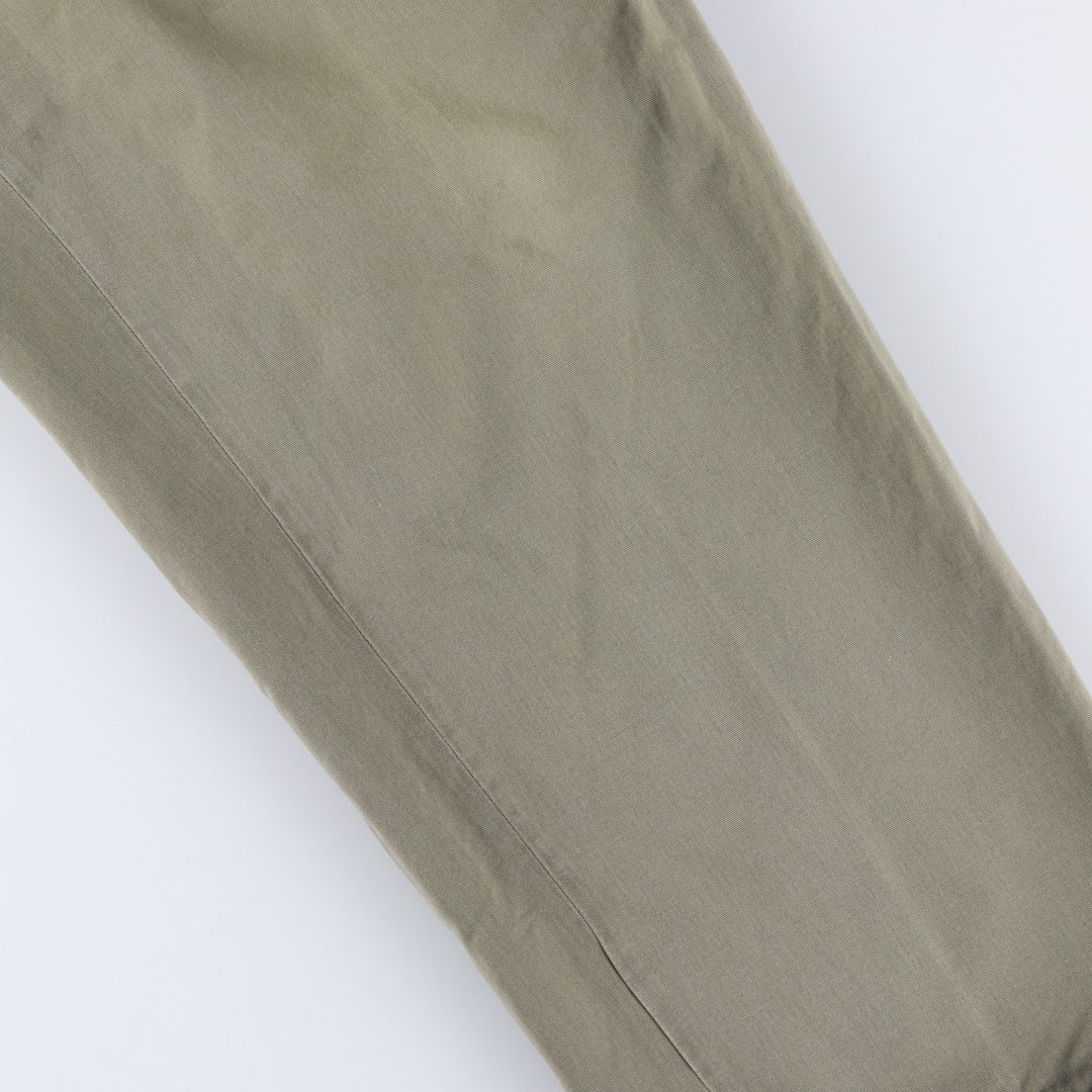 Ralph Lauren POLO by Ralph Lauren Two-pleat Chino Pants for Men, W34 equivalent cotton Khaki type Vintage Second Hand