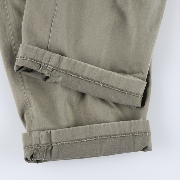 Ralph Lauren POLO by Ralph Lauren Two-pleat Chino Pants for Men, W34 equivalent cotton Khaki type Vintage Second Hand