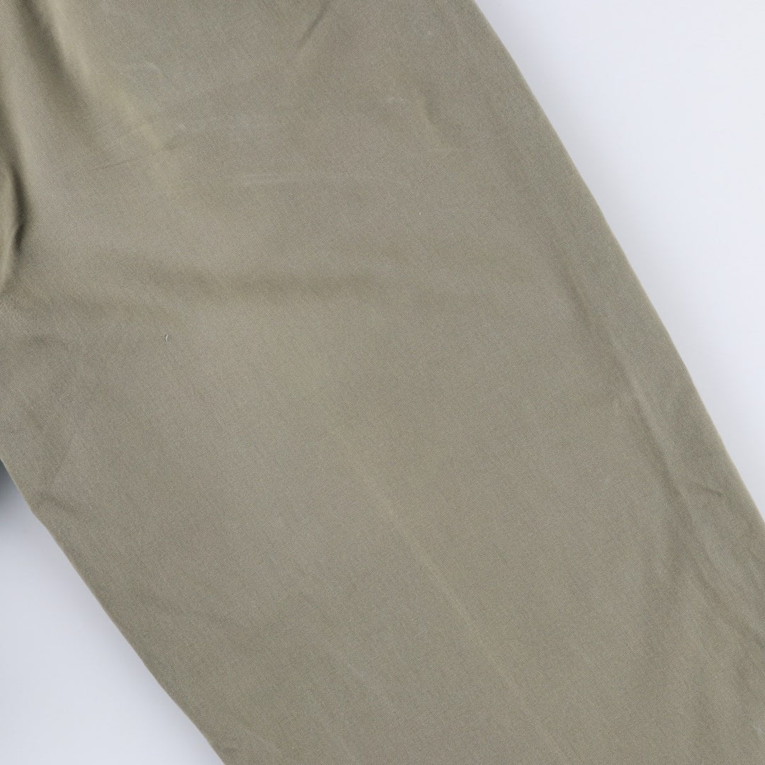 Ralph Lauren POLO by Ralph Lauren Two-pleat Chino Pants for Men, W34 equivalent cotton Khaki type Vintage Second Hand