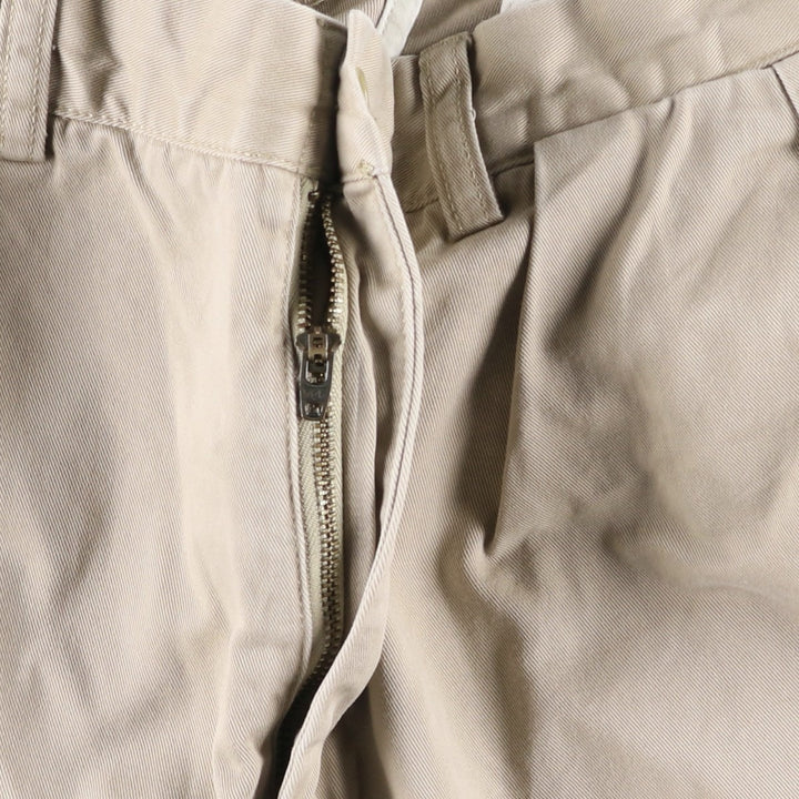 Ralph Lauren POLO by Ralph Lauren ANDREW PANT Two-pleat chino pants for men, equivalent to W34 cotton Beige type Vintage Second Hand