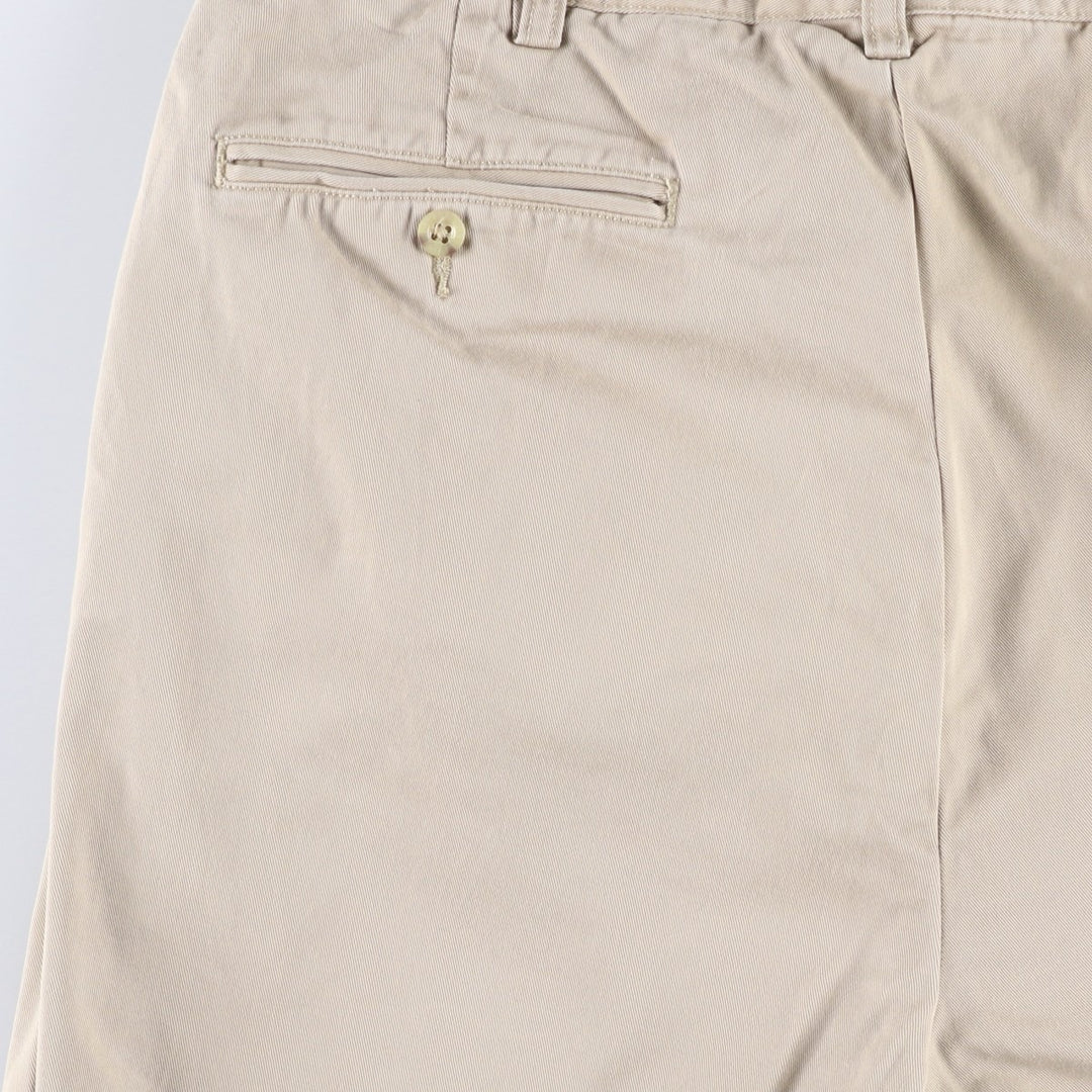 Ralph Lauren POLO by Ralph Lauren ANDREW PANT Two-pleat chino pants for men, equivalent to W34 cotton Beige type Vintage Second Hand