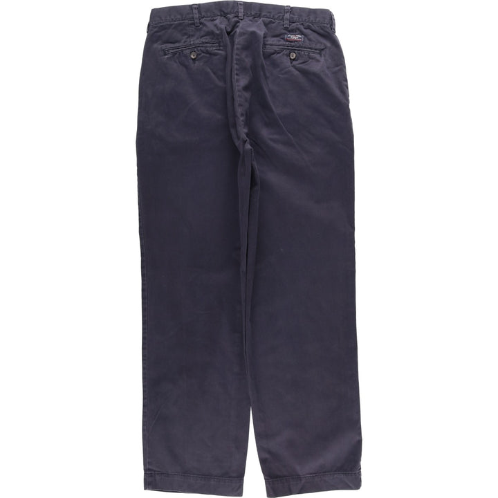 Ralph Lauren POLO by Ralph Lauren Chino Pants Men's W34 equivalent cotton navy blue type Vintage Second Hand