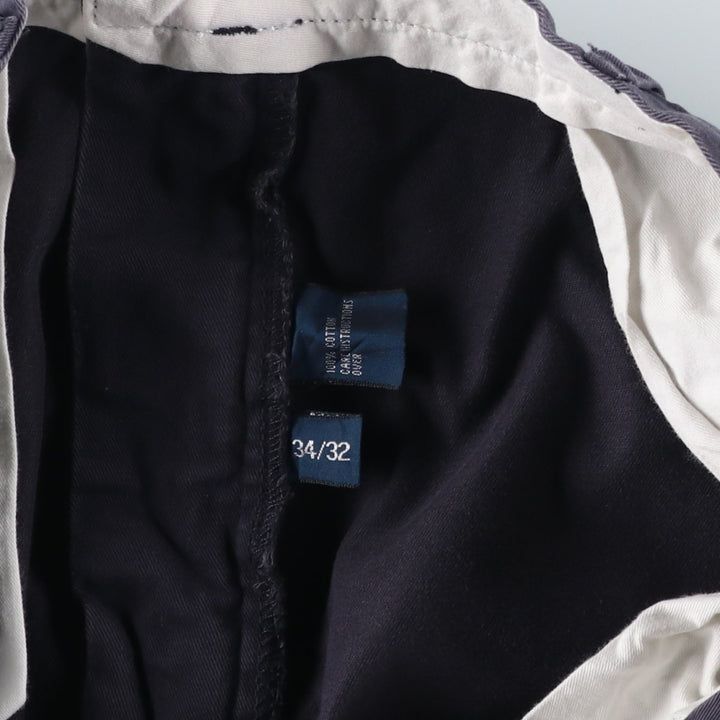 Ralph Lauren POLO by Ralph Lauren Chino Pants Men's W34 equivalent cotton navy blue type Vintage Second Hand