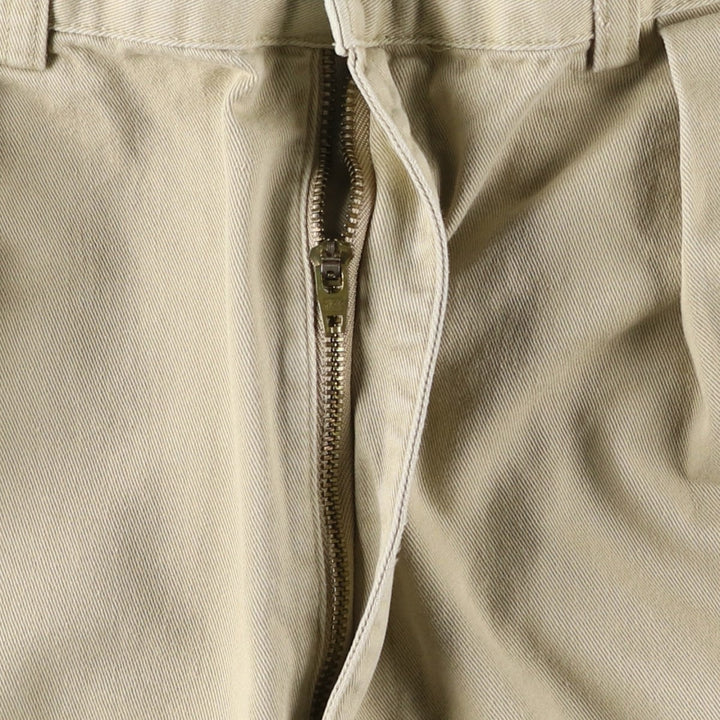 Ralph Lauren Polo Ralph Lauren Two-pleat Chino Pants for Men, W34 equivalent cotton Beige type Vintage Second Hand