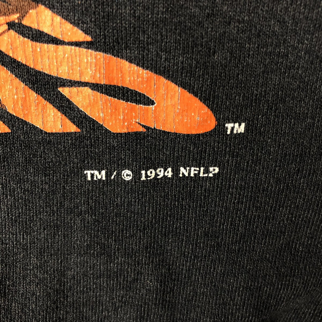 Vintage '90'S Nutmeg NFL Miami Dolphins Print Sweatshirt, Made in USA, Men's Size XL cotton black type Vintage Second Hand