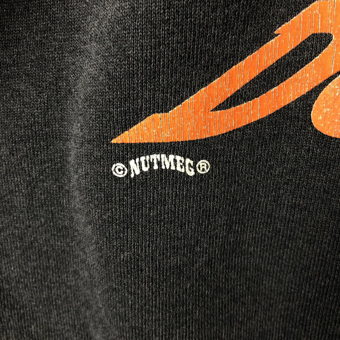 Vintage '90'S Nutmeg NFL Miami Dolphins Print Sweatshirt, Made in USA, Men's Size XL cotton black type Vintage Second Hand