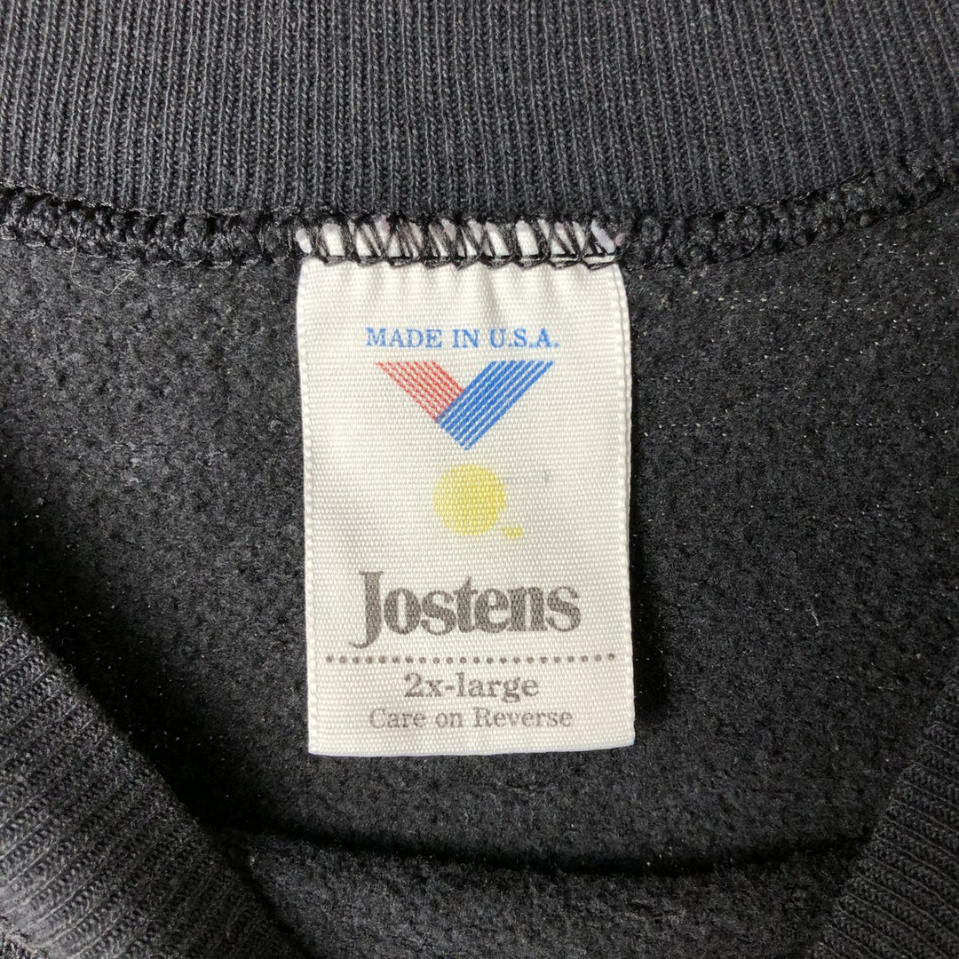Vintage 1990'S Jostens NFL Pittsburgh Steelers Print Sweatshirt, Made in USA, Men's XXL polyester black type Vintage Second Hand