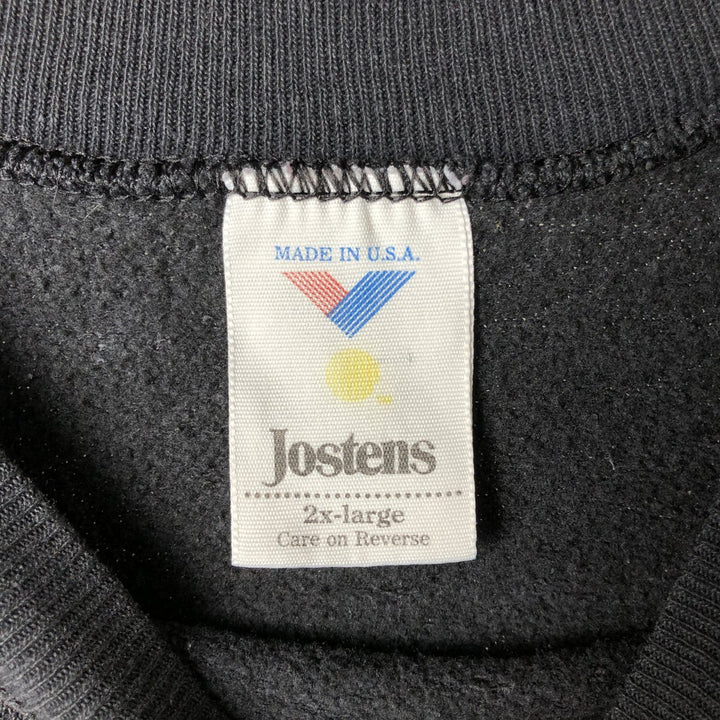 Vintage 1990'S Jostens NFL Pittsburgh Steelers Print Sweatshirt, Made in USA, Men's XXL polyester black type Vintage Second Hand