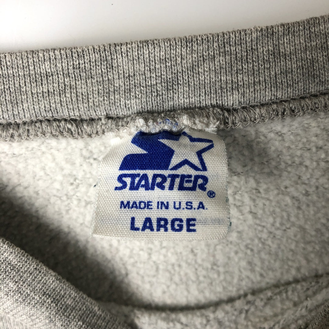 Vintage '90'S Starter NFL Green Bay Packers Printed Sweatshirt, Made in USA, Men's Size L cotton gray type Vintage Second Hand