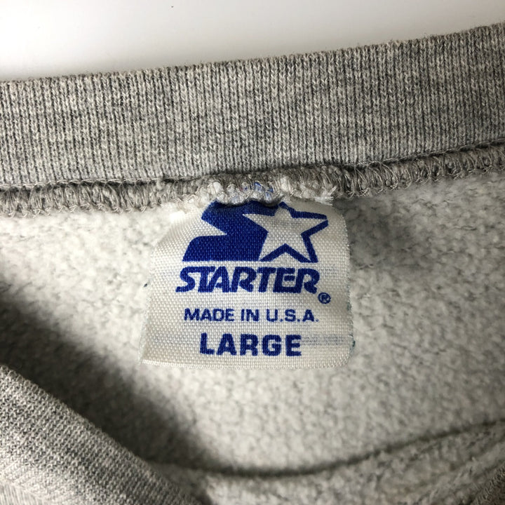 Vintage '90'S Starter NFL Green Bay Packers Printed Sweatshirt, Made in USA, Men's Size L cotton gray type Vintage Second Hand