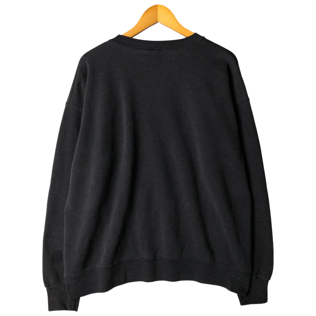 Vintage 90'S Lee SPORT NFL Pittsburgh Steelers print sweatshirt, men's size L cotton black type Vintage Second Hand