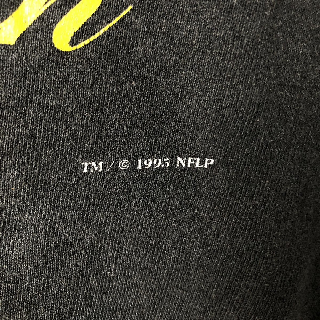 Vintage 90'S Lee SPORT NFL Pittsburgh Steelers print sweatshirt, men's size L cotton black type Vintage Second Hand