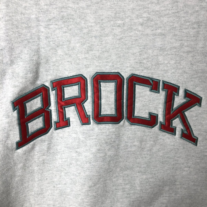 90'S Fruit of the Loom College Sweatshirt, Made in USA, Men's XL, Vintage cotton gray type Vintage Second Hand