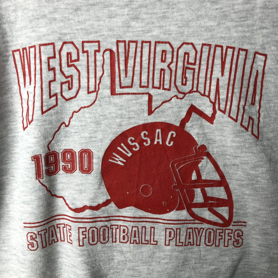 Vintage 90'S Tee Jays college sweatshirt, made in the USA, men's size XL polyester gray type Vintage Second Hand