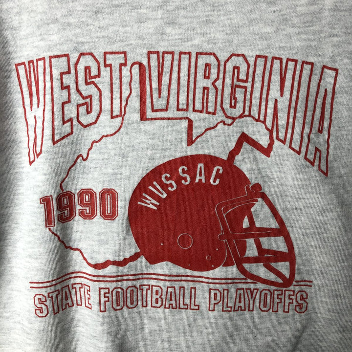 Vintage 90'S Tee Jays college sweatshirt, made in the USA, men's size XL polyester gray type Vintage Second Hand