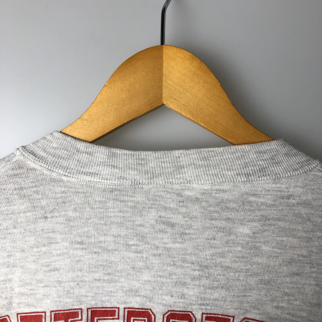 Vintage 90'S Tee Jays college sweatshirt, made in the USA, men's size XL polyester gray type Vintage Second Hand