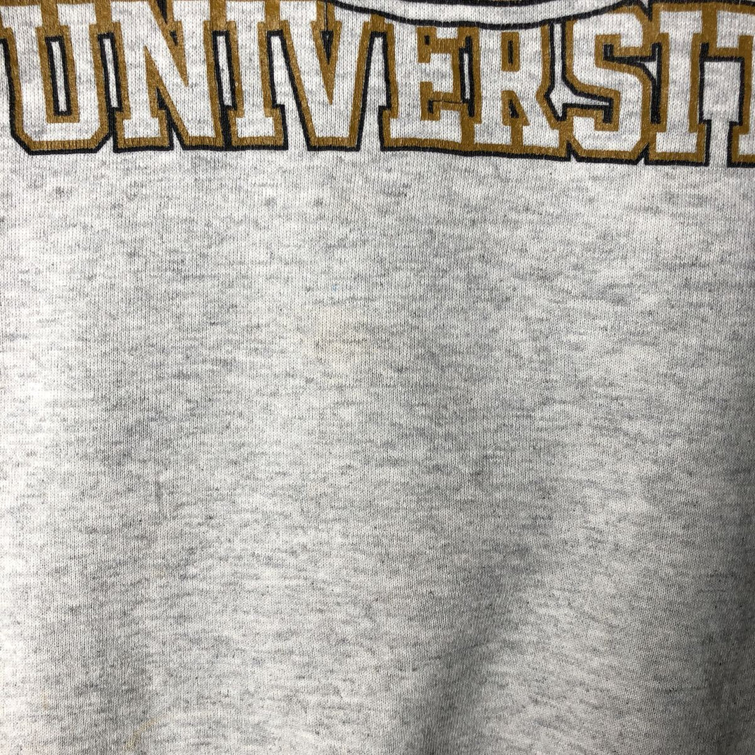 90'S JanSport Purdue University 3-Panel Print College Sweatshirt, Made in USA, Men's XL polyester gray type Vintage Second Hand
