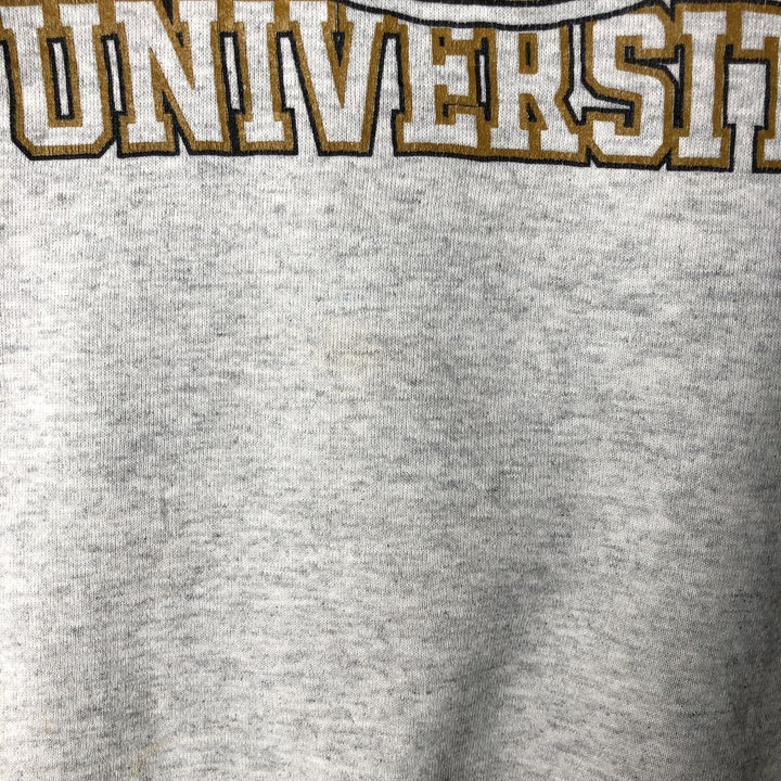 90'S JanSport Purdue University 3-Panel Print College Sweatshirt, Made in USA, Men's XL polyester gray type Vintage Second Hand