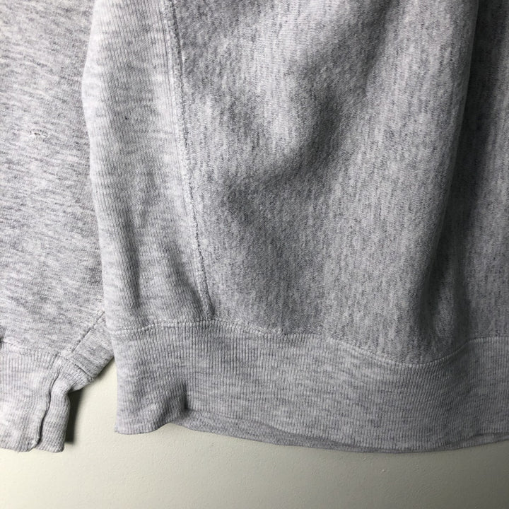 Vintage 90'S Lee Cross Grain Print Sweatshirt, Made in USA, Men's Size L cotton gray type Vintage Second Hand