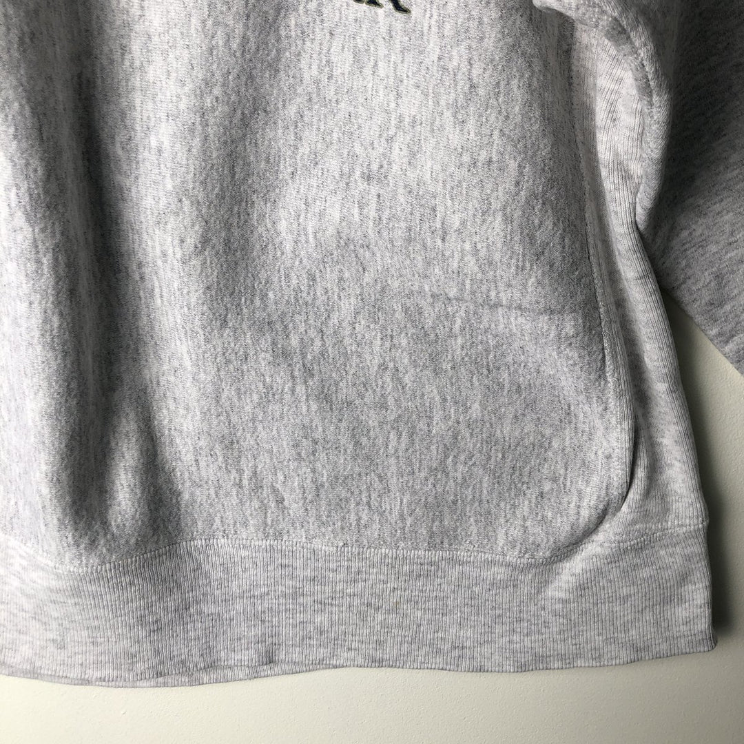 Vintage 90'S Lee Cross Grain Print Sweatshirt, Made in USA, Men's Size L cotton gray type Vintage Second Hand