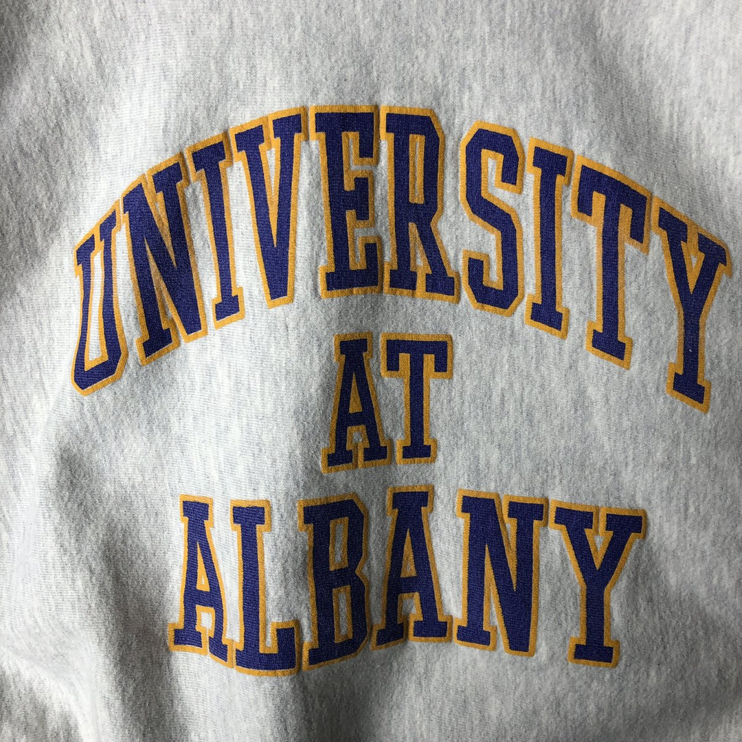 Vintage 90'S MV Sport triple print college sweatshirt, made in the USA, men's size XL cotton gray type Vintage Second Hand
