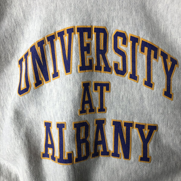 Vintage 90'S MV Sport triple print college sweatshirt, made in the USA, men's size XL cotton gray type Vintage Second Hand