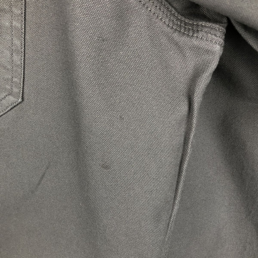 Carhartt Relaxed Fit Long Sleeve Button Down Work Shirt, Men's XL cotton Charcoal Vintage Second Hand