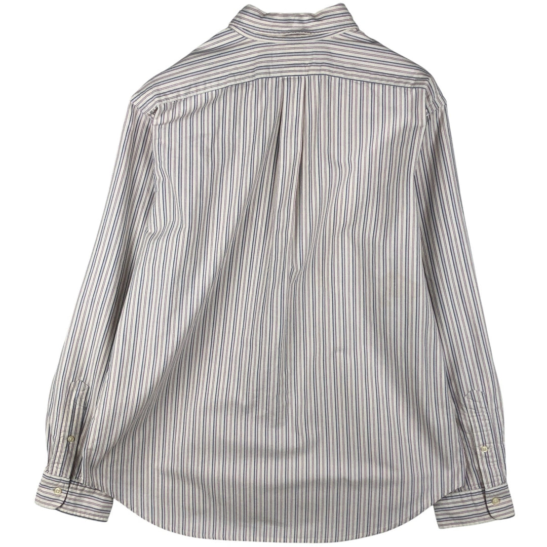 Ralph Lauren Classic Fit Multi-Stripe Long Sleeve Button-Down Striped Shirt, Men's XL cotton white type Vintage Second Hand