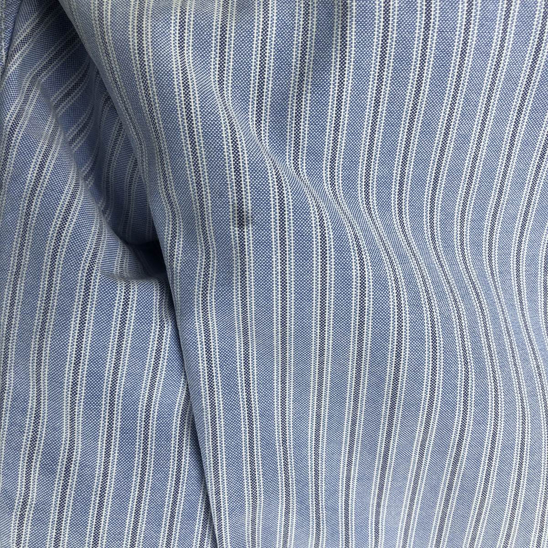 Ralph Lauren Classic Fit Multi Stripe Long Sleeve Button Down Striped Shirt Men's Size L cotton blue type Vintage Second Hand