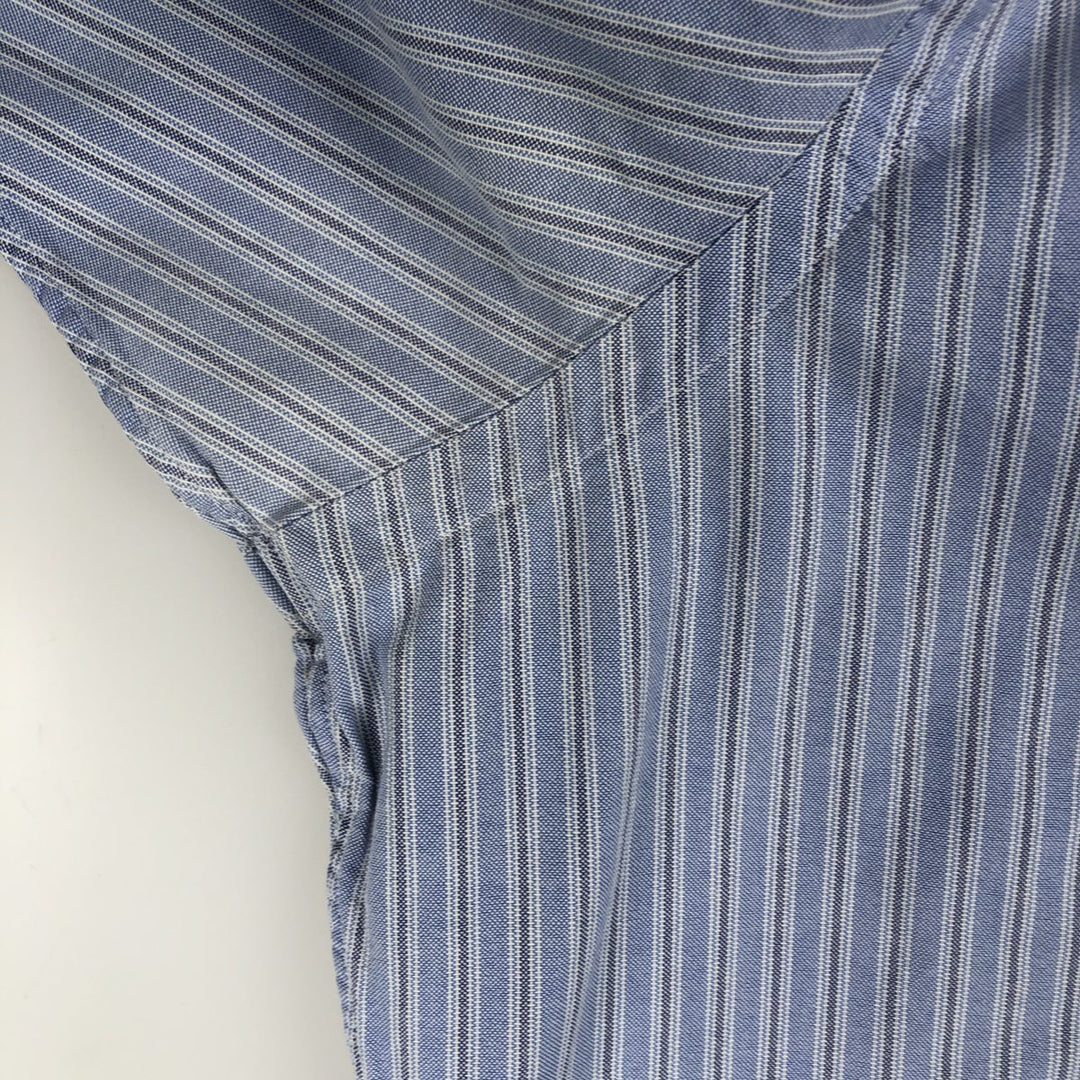 Ralph Lauren Classic Fit Multi Stripe Long Sleeve Button Down Striped Shirt Men's Size L cotton blue type Vintage Second Hand