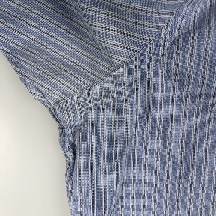Ralph Lauren Classic Fit Multi Stripe Long Sleeve Button Down Striped Shirt Men's Size L cotton blue type Vintage Second Hand