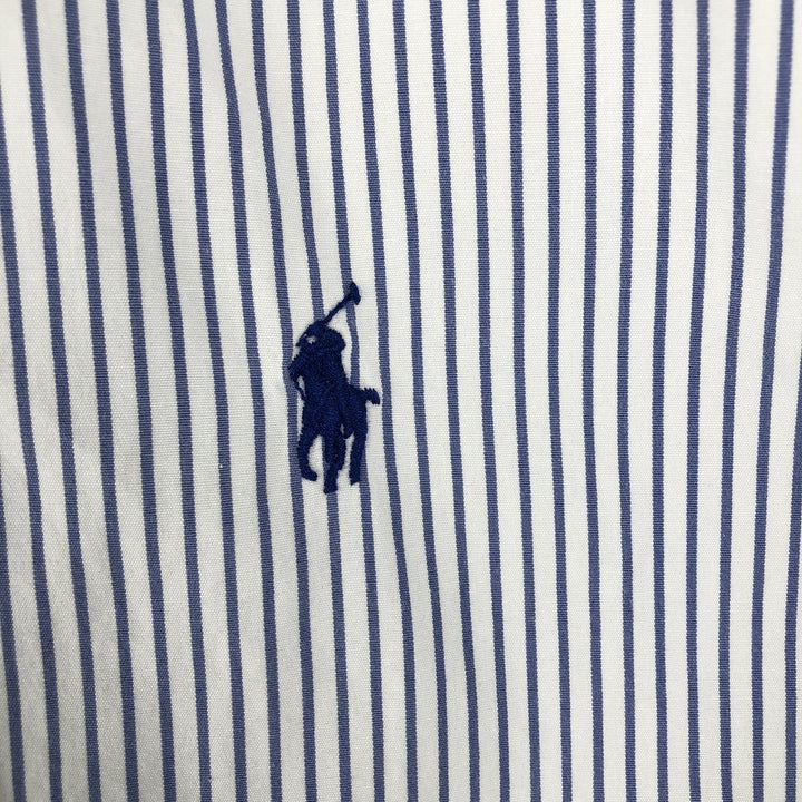 Ralph Lauren Classic Fit Long Sleeve Button Down Striped Shirt, Men's Size L cotton white type Vintage Second Hand