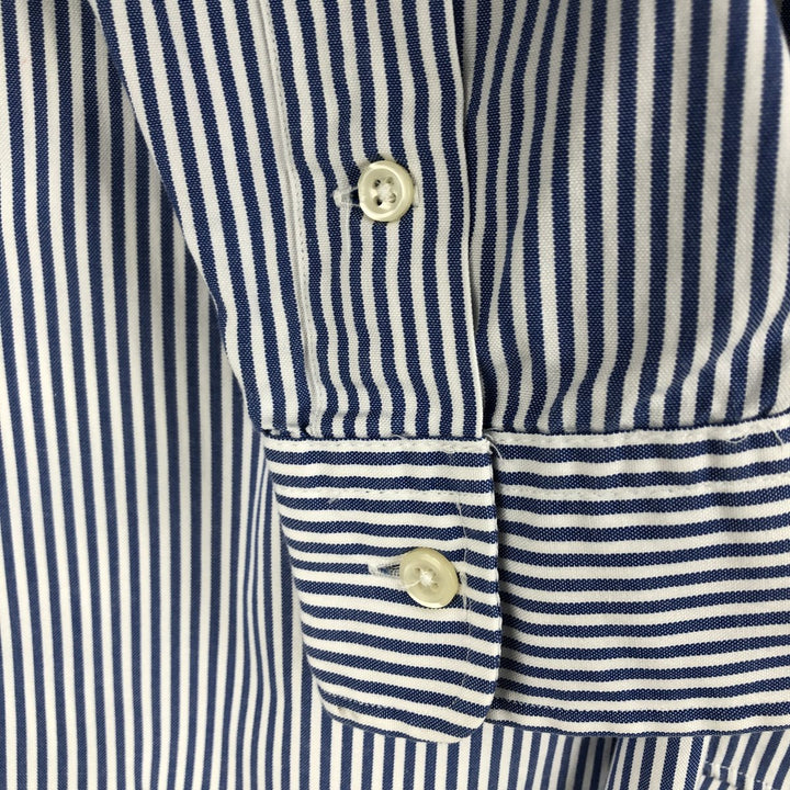 Ralph Lauren YARMOUTH Long Sleeve Button-Down Striped Shirt, Men's Size L cotton white type Vintage Second Hand