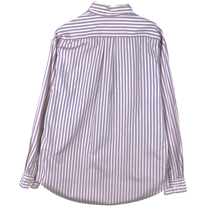 2000'S Ralph Lauren Jeans Co. long-sleeved button-down striped shirt, men's size M cotton purple type Vintage Second Hand