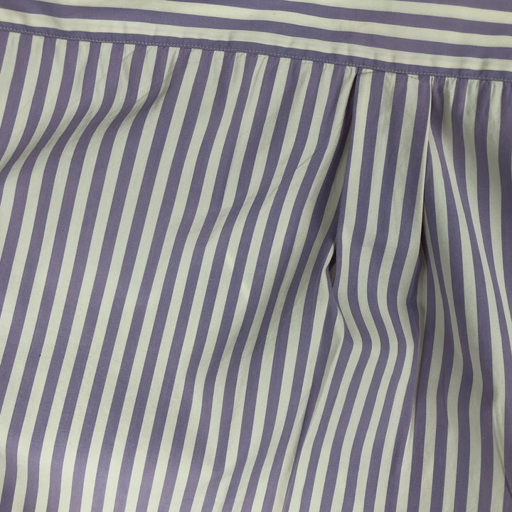 2000'S Ralph Lauren Jeans Co. long-sleeved button-down striped shirt, men's size M cotton purple type Vintage Second Hand