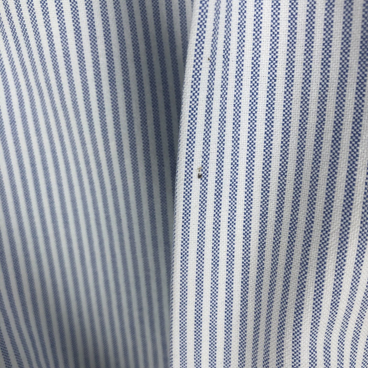 Ralph Lauren YARMOUTH Long Sleeve Button-Down Striped Shirt, Men's Size L cotton white type Vintage Second Hand