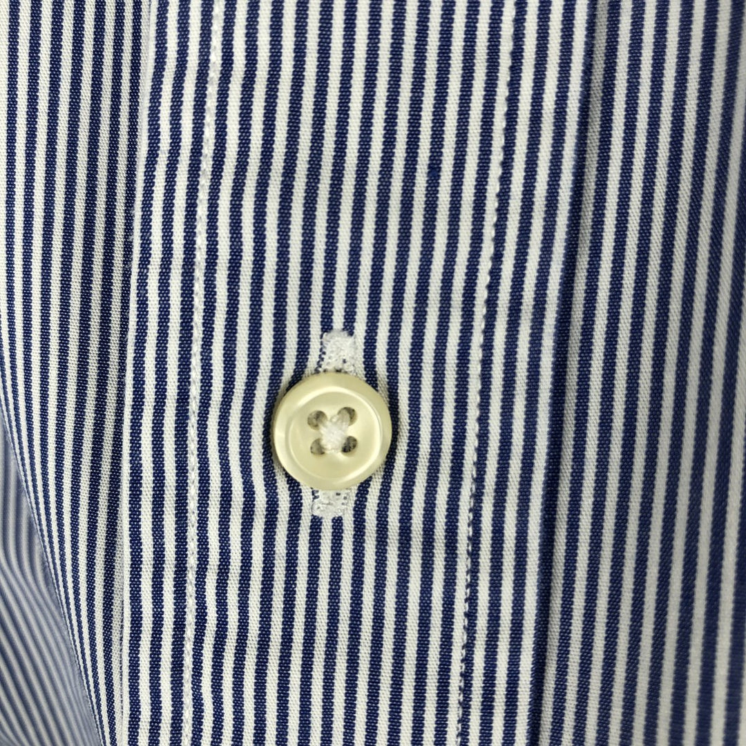 Ralph Lauren YARMOUTH Long Sleeve Button-Down Striped Shirt, Men's XL cotton white type Vintage Second Hand