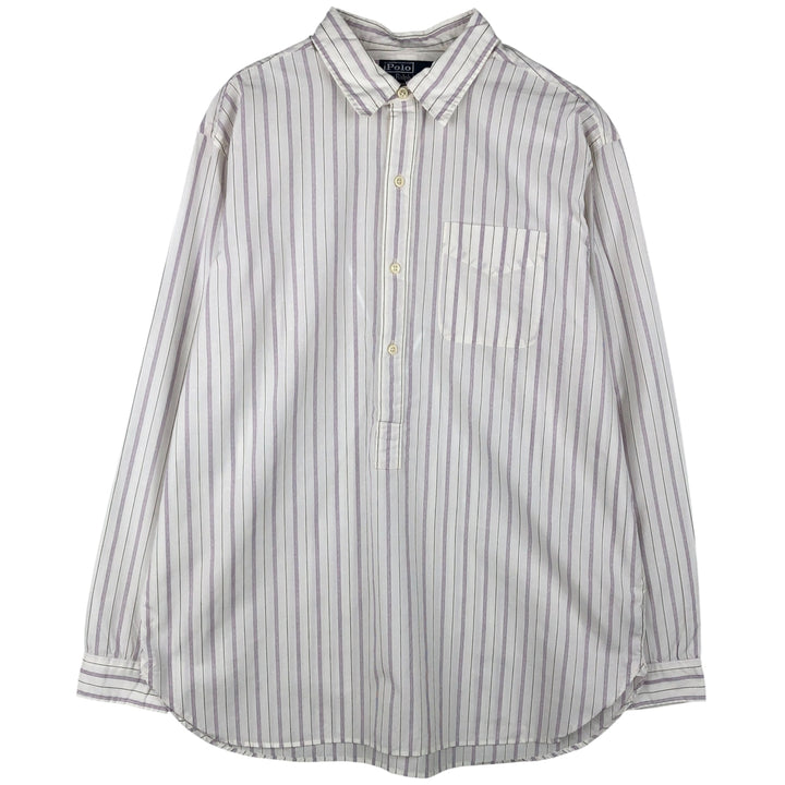 Ralph Lauren POLO by Ralph Lauren EASLEY PULLOVER Multi-Stripe Pullover Long Sleeve Cotton Striped Shirt cotton white type Vintage Second Hand