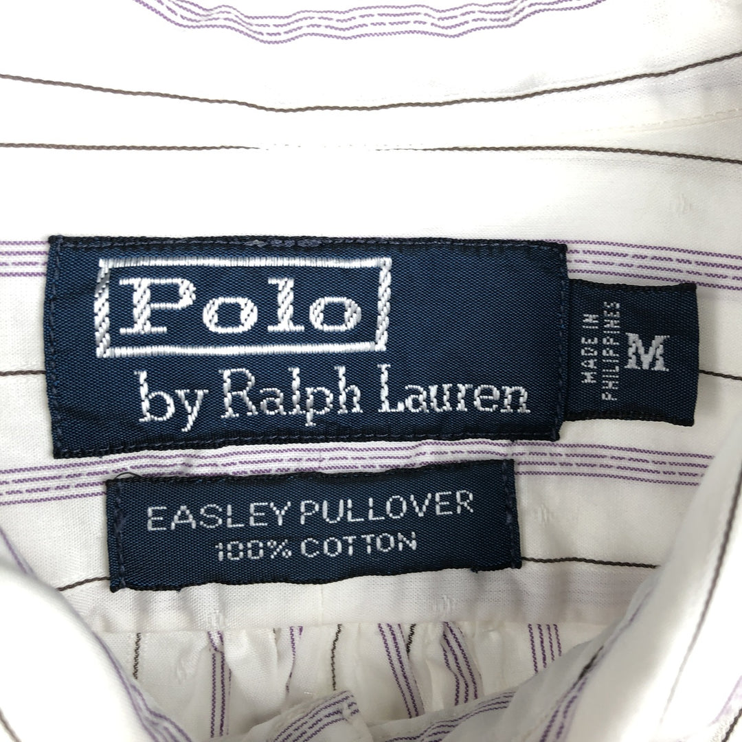 Ralph Lauren POLO by Ralph Lauren EASLEY PULLOVER Multi-Stripe Pullover Long Sleeve Cotton Striped Shirt cotton white type Vintage Second Hand