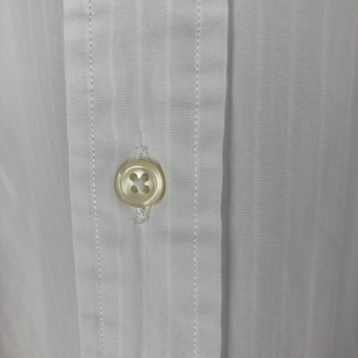 Ralph Lauren YARMOUTH Long Sleeve Button-Down Striped Shirt, Men's Size L cotton white type Vintage Second Hand